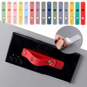 Creative Bracket Silicone Phone Holder Grip Stand Finger Ring Push Pull - Picture 1 of 34