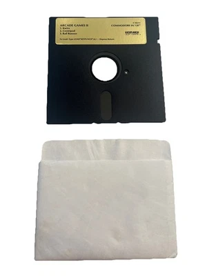 Commodore 64 128 Arcade Games II Keypunch C10211 Kwixx Centripod Rail Runner - Image 1 of 4