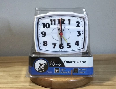 Equity Model 33100 NEW In Pkg . Analog Alarm Clock Elect. W/Illuminated Face 🔥 - Image 1 of 4