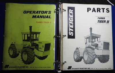 ORIGINAL 1974-1976 STEIGER TURBO-TIGER II TRACTOR OPERATORS MANUAL PARTS CATALOG - Image 1 of 4