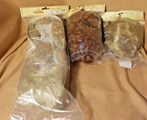 Drei Tallinas Puppenperücken, Gr. 14: hellblond, karottenrot, dk. Blond - Bild 1 von 6