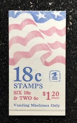 USA1981 #1893a 2c 6c Flag & Anthem - Unexploded Booklet  #BK138 BC27 - Image 1 of 3