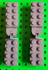 LEGO Hinge Plate 2x4 Articulated Joint Pieces Bundle Dark Grey 3639 3640 3640c01 - Picture 1 of 3