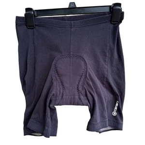 Canari Cycling Shorts Womens Medium Black Padded Shorts Cotton Spandex Biker - Picture 1 of 7