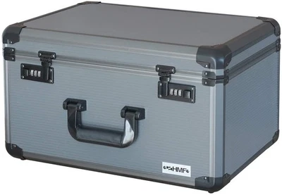 HMF Alu Fotokoffer Miniaturenkoffer mit Rasterschaumstoff Aufbewahrungskoffer - Bild 1 von 4