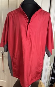 Ping Men’s Quarter Zip Mesh Lined Golf Short Sleeve Windbreaker Herren XXL Rot - Bild 1 von 10