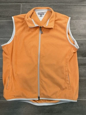 PETER MILLAR HOMBRE CALOR POLAR NARANJA GOLF LIGERO TALLA L Foto 1 de 4