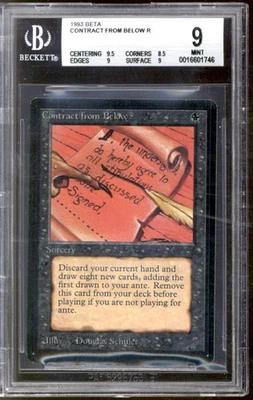 Magic MTG Beta Contract from Below BGS 9 (9.5, 8.5, 9, 9) NEAR MINT NM - Image 1 of 2