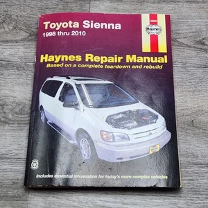 Toyota Sienna 1998 Thru 2010 : All Models by J. J. Haynes - Imagen 1 de 9