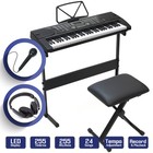 61 Key Digital Piano Music Keyboard - Electronic Keyboard Stand Stool Headphone
