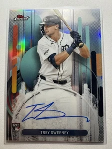 2025 Topps Finest Trey Sweeney Rookie Auto - Picture 1 of 2