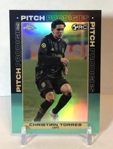 2021 Topps Chrome MLS #191 ~ CHRISTIAN TORRES ~ ROOKIE AQUA REFRACTOR #/299 - Picture 1 of 1