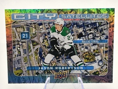 2024-25 Upper Deck Series 1 - City Satellites Jason Robertson #CS-14 - Image 1 of 2