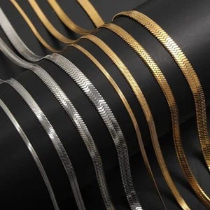 Collana in Acciaio Inossidabile Catena Serpente Streetwear - Imagen 1 de 24