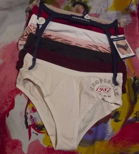 7 NEUE AEROPOSTALE WC00019-250 AZG V-TAILLE BAUMWOLLE HIPSTER HÖSCHEN M - Bild 1 von 2