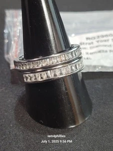 Bomb Party RG29601- Strut Your Style, Sz 10 Diamond Cubic Zirconia on Hematite - Picture 1 of 4