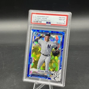2021 Bowman Chrome Sapphire, Anthony Volpe, #BCP85, Chrome Prospect PSA 8 - Picture 1 of 3