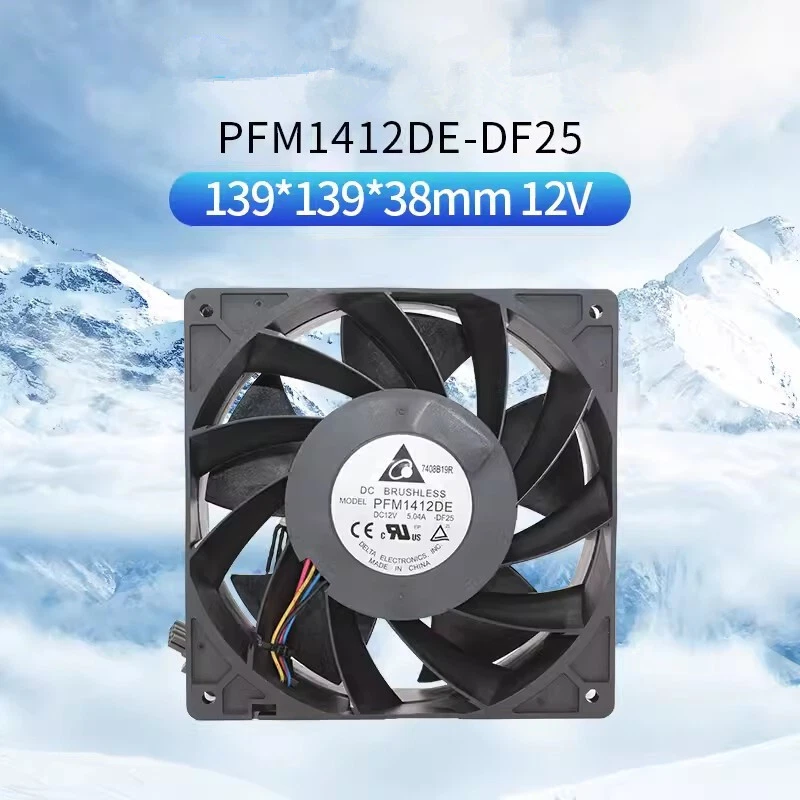 Delta PFM1412DE-DF25 14038 12V 5.04A Violent High Air Volume Inverter  Fan - Image 1 of 4