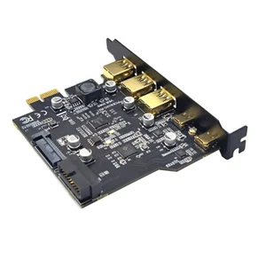 USB 3.2 GEN1 PCI-E Expansion Card 5 Port 2*Type-C 3*USB-A 19 Pin Connector 5Gbps - Afbeelding 1 van 6