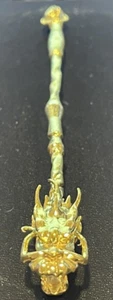 Bastón de dragón dorado de plata fina 999 de 1 oz en tubo protector solo 100 acuñado - Imagen 1 de 4
