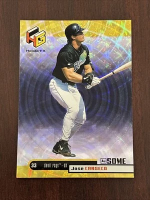 1999 Upper Deck HoloGrFX AuSOME Jose Canseco #55 Tampa Bay Devil Rays - Image 1 of 2