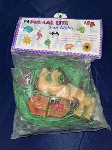 Vintage 10 Fun Lights Cows Barns String Light Set Primal Lite Artline 14ft Farm - Picture 1 of 6