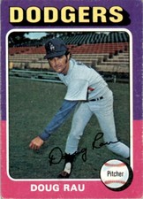 1975 Topps Baseball Doug Rau Los Angeles Dodgers #269