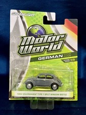 Greenlight 1/64 Diecast Car Motor World German Volkswagen Classic Beetle - Gray