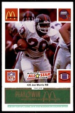 1986 McDonald's All-Star Team Full Game Pieces Unscratched Green Joe Morris New