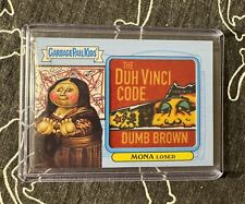GARBAGE PAIL KIDS BOOK WORMS PATCH CARD MONA LOSER 99/99 duh vinci code OMEGA!!!