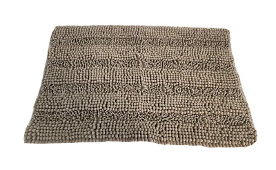 Alfombra de baño Soft Shag 32x20 pulgadas gris paloma lavable a máquina NUEVA (sin etiquetas) Foto 1 de 4