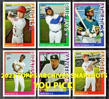 2022 TOPPS ARCHIVES SNAPSHOTS Base #1-50 Complete Your Set IN-HAND YOU PICK!