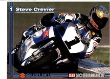 Vintage Poster Card 1999 Steve Crevier Yoshimura Suzuki GSX-R750 Superbike AMA