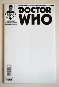 Titan Comics Doctor Who #1 Boceto Cubierta en Blanco con el Décimo Doctor Año Dos - Imagen 1 de 4