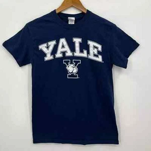 Yale Bulldogs T-Shirt Women's Size S Navy Blue University Short Sleeve Crew Neck - Picture 1 of 9
