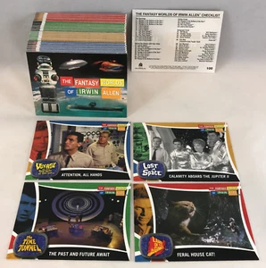 THE FANTASY WORLDS OF IRWIN ALLEN Complete Card Set TIME TUNNEL, LOST IN SPACE - Picture 1 of 3