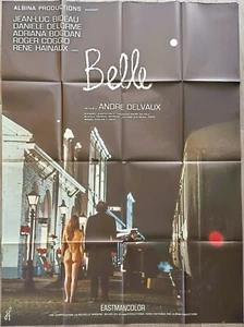 BELLE/AFFICHE ORIGINALE 120X160 CM/ANDRÉ DELVAUX/JEAN-LUC BIDEAU/FRENCH POSTER - Picture 1 of 1