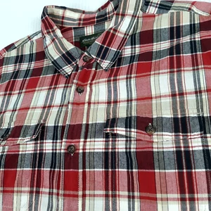 Eddie Bauer Men's Plaid Shirt Size 2XL XXL Button Up Short Sleeve Flap Pockets - Picture 1 of 20