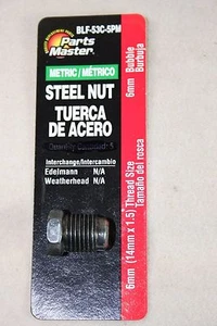 BLF-53C Metric Steel 6mm Brake Line Nut 14mm x 1.5 Thread FREE SHIPPING - Foto 1 di 7