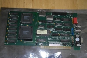 EGA VIDEO CARD 8-bit ISA 256K RAM DSub RCA GENOA GN006001-A MEGA-340 - Picture 1 of 4