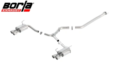 Borla ATAK Cat-Back Exhaust w/ 3.5" Polished Tips For 11-14 Subaru WRX/STI 2.5L Foto 1 de 3