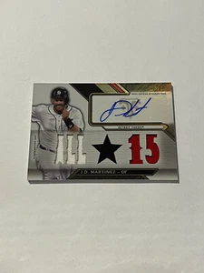 2016 Topps Triple Threads Auto Relic Combo 17/18 JD Martinez TTAR-JM5 - Picture 1 of 2