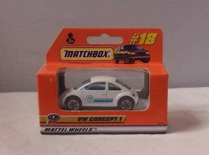 MJ7 Matchbox - 1999 ROW 1-75 -  MB18 VW Concept 1 - White - Picture 1 of 3