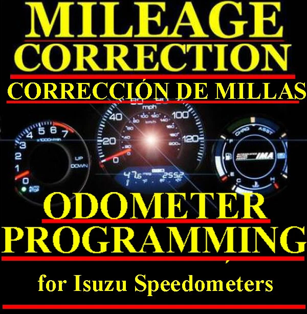 Isuzu Speedometer Instrument Gauge Cluster Mileage Odometer PROGRAMMING - Image 1 of 1