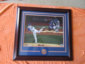 Noah Syndergaard Signed 2015 WS Game 3 1st Pitch 16x20 Photo Framed Steiner COA - Picture 1 of 6