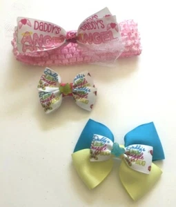 Handgefertigte Haarschleifen - Familie & süße Dinge - elastisches Stirnband - Bild 1 von 2