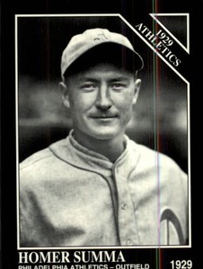 1994 Conlon TSN Philadelphia Athletics Baseball Card #1147 Homer Summa