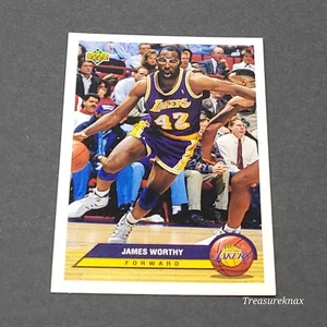 James Worthy Los Angeles Lakers 92-93 cubierta superior McDonalds #P21 delantero - Imagen 1 de 2