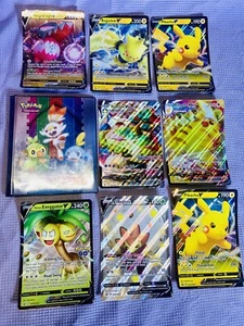 JUMBO LOT 8 Oversized POKÉMON Cards Snorlax VMAX Stamped Gamestop Promo Binder - Picture 1 of 9