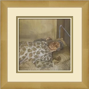 Lucian Freud His Mother Resting Custom Framed Print - Picture 1 of 2